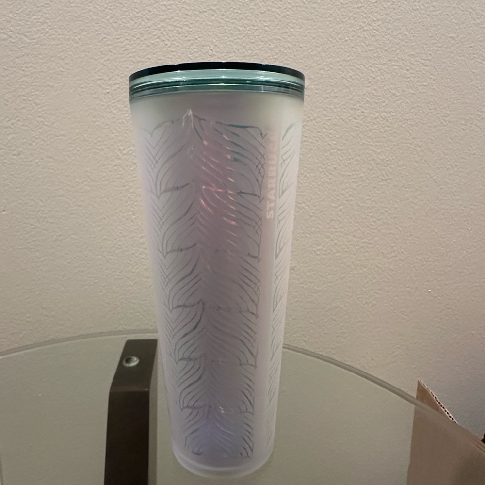 Starbucks 50th Limited Edition Iridescent Matte Frosted Mermaid Tail Tumbler